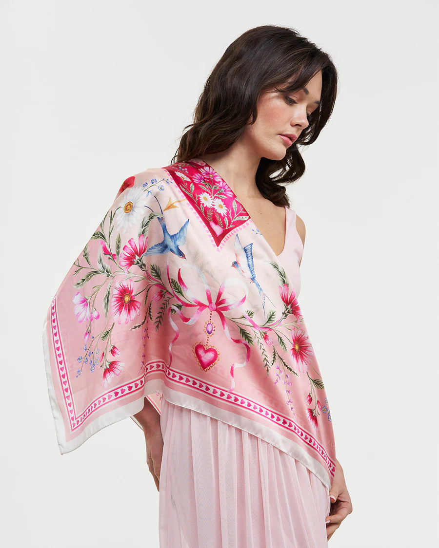 Fable Penelope Pink Scarf