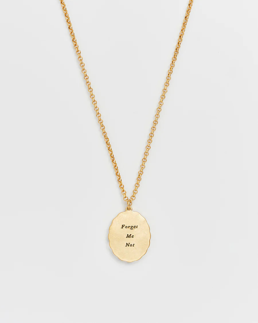 Fable Forget Me Not Necklace Gold