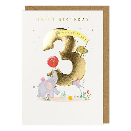 Happy 3rd Birthday Greetings Card