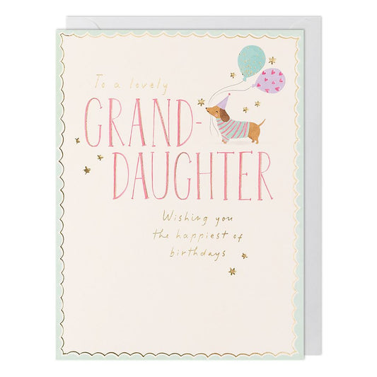 Lovely Granddaughter Birthday Greetings Card