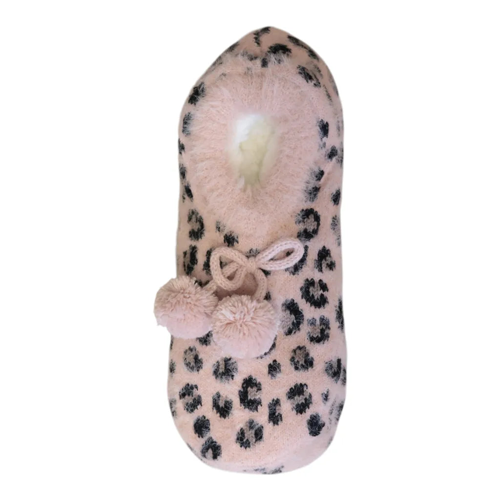 Pink Leopard Super Cosy Slippers