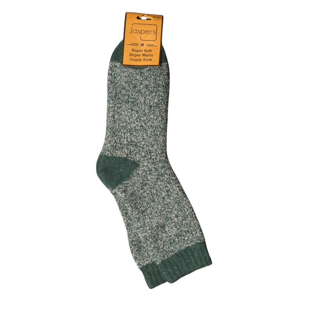 Green Marl Cosy Men’s Socks