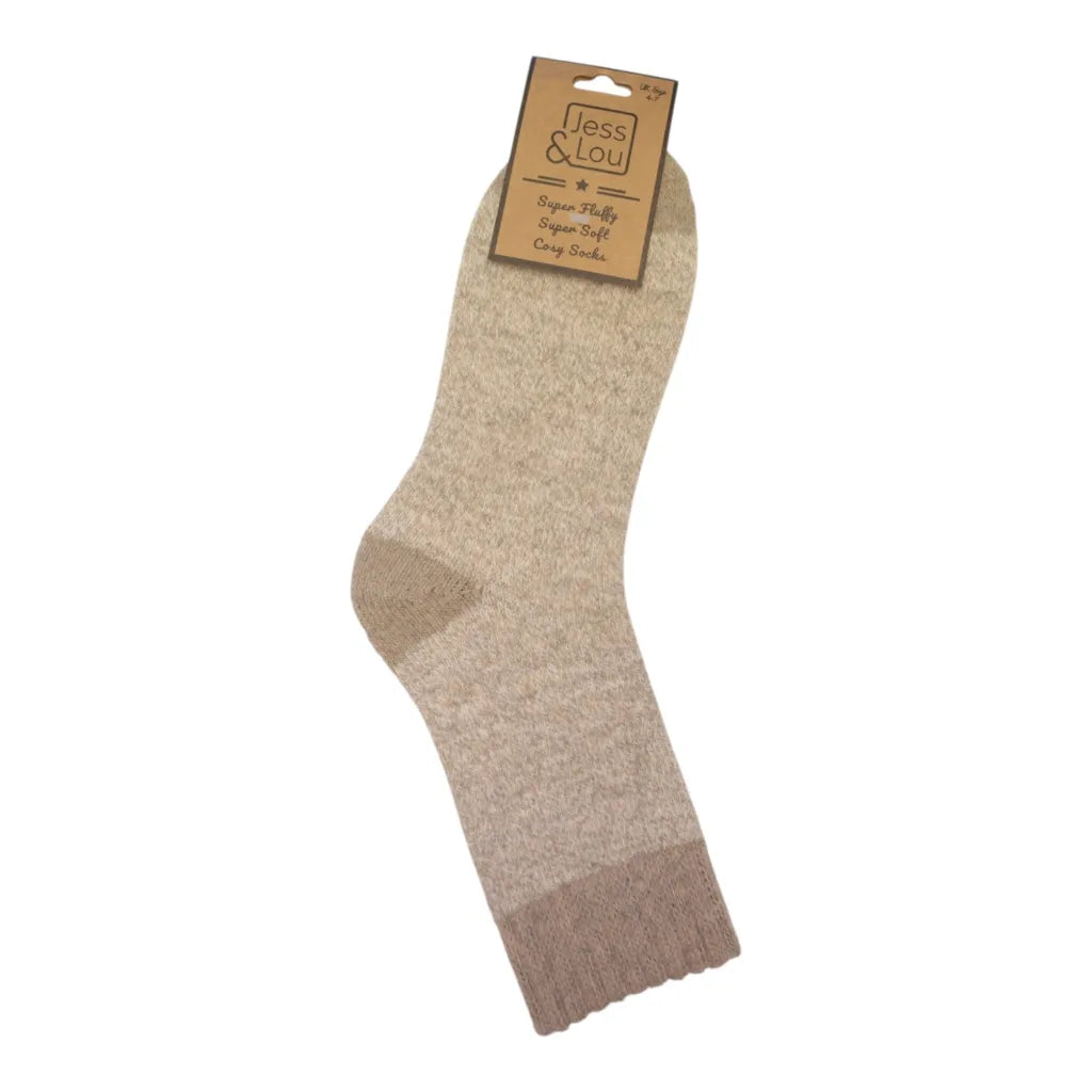 Oatmeal Marl Cosy Socks