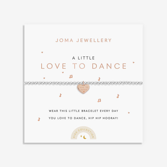 Children's A Little Love To Dance Silver Bracelet