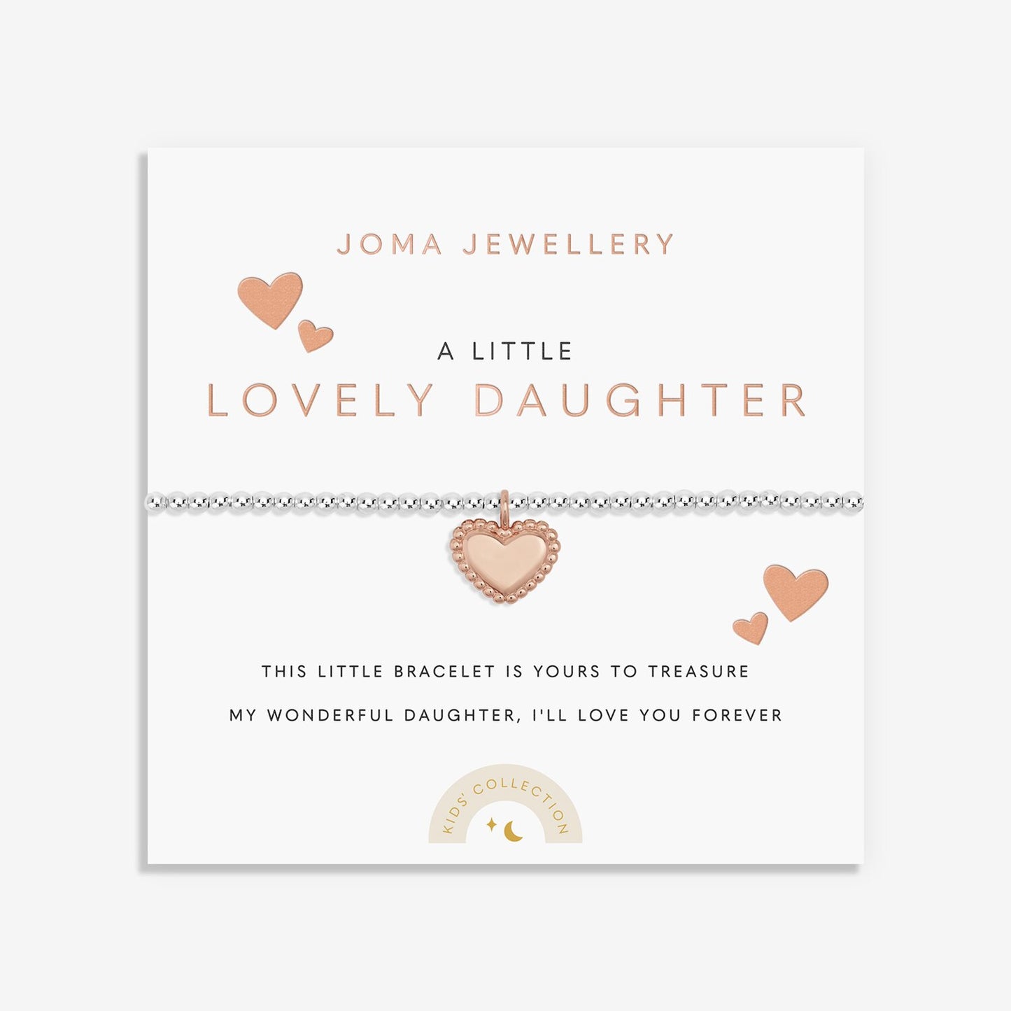 Children's A Little Lovely Daughter Silver Bracelet