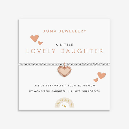 Children's A Little Lovely Daughter Silver Bracelet