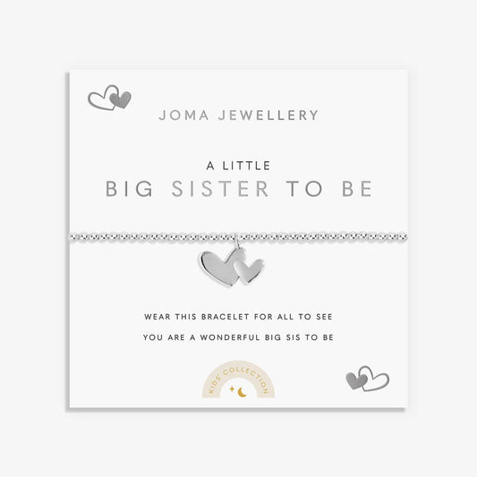 Children's A Little Big Sister To Be Silver Bracelet
