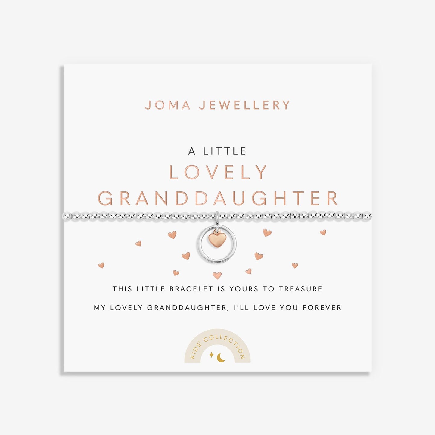 Children's A Little Lovely Granddaughter Silver Bracelet