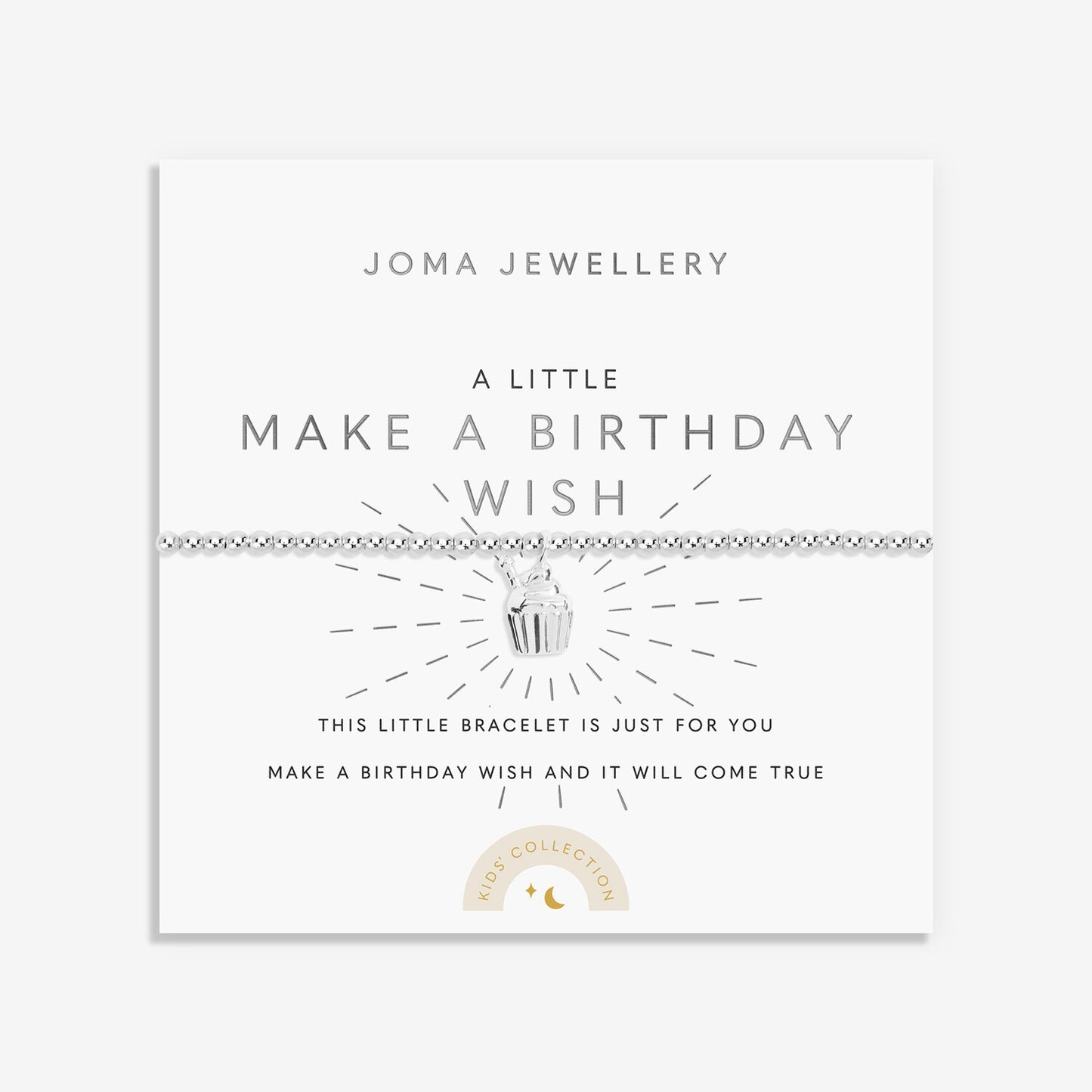 Children's A Little Birthday Wish Silver Bracelet