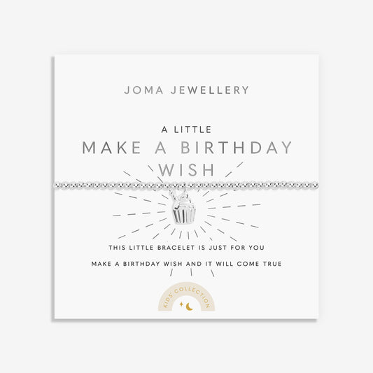 Children's A Little Birthday Wish Silver Bracelet