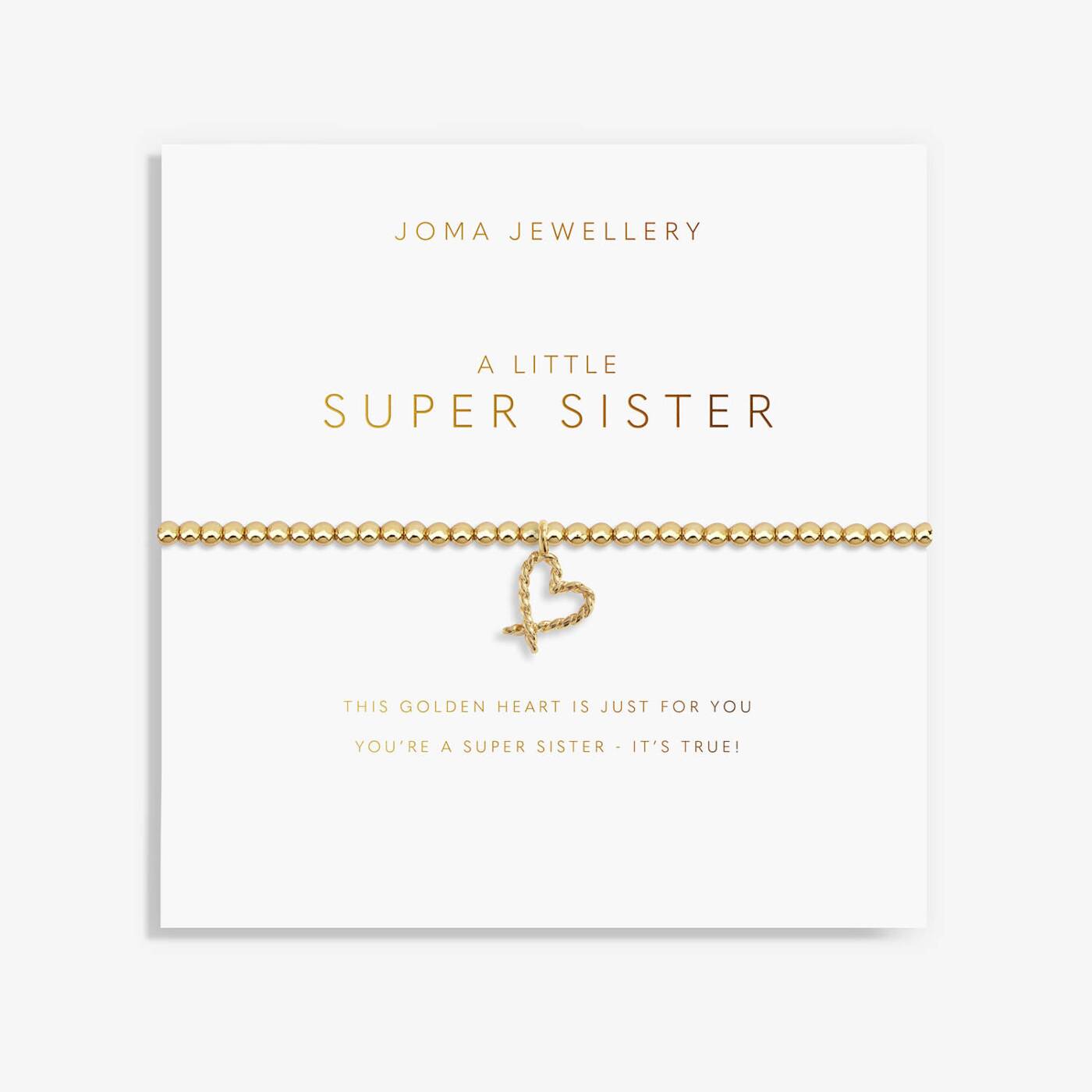 A Little ‘Super Sister’ Bracelet Gold