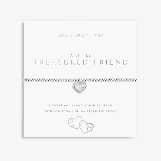 A Little ‘Treasured Friend’ Bracelet Silver