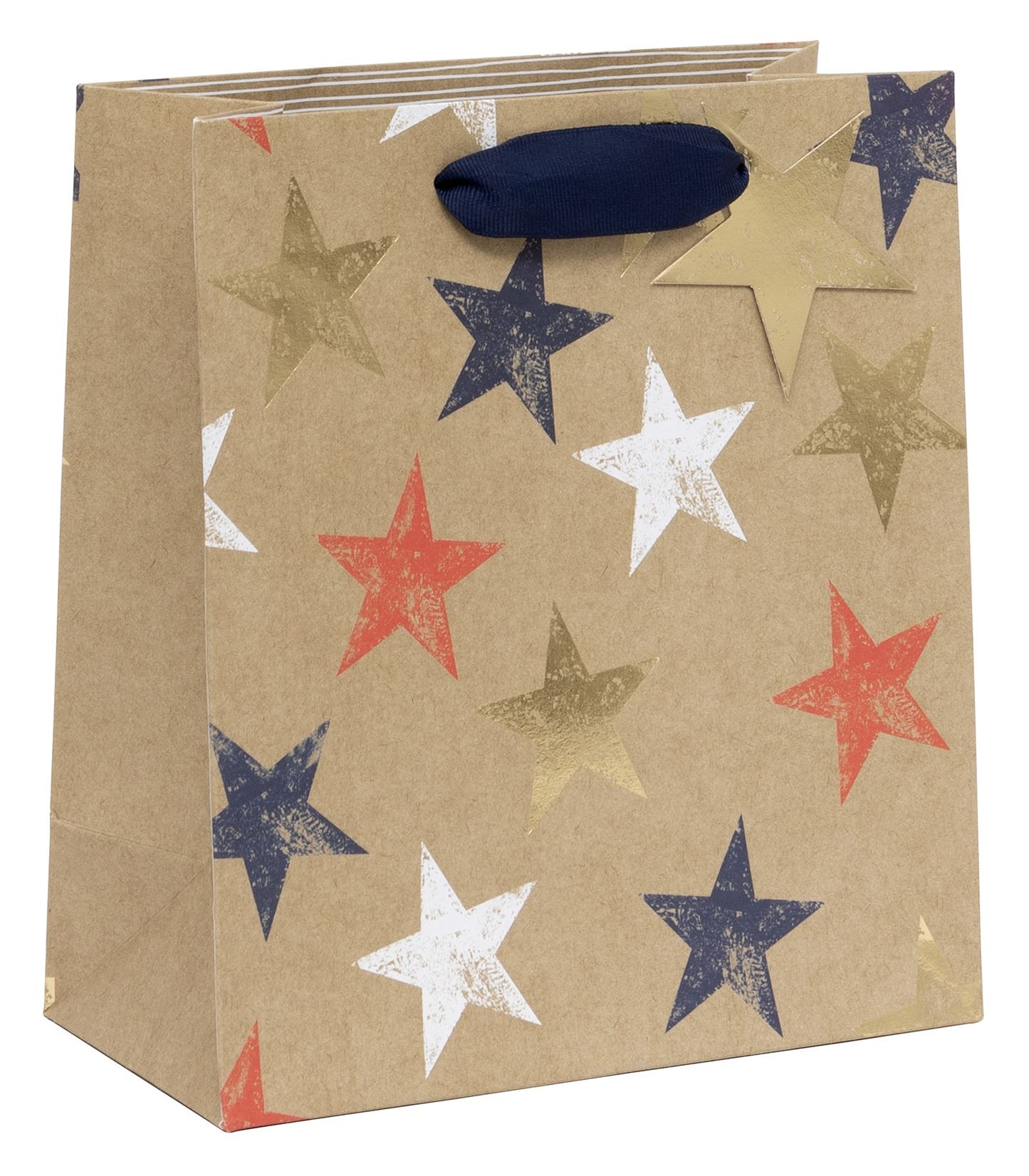 Kraft Stars Medium Gift Bag