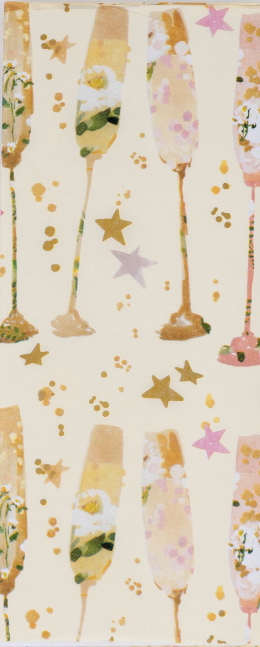 Celebratory Flutes Tissue Paper Four Sheets
