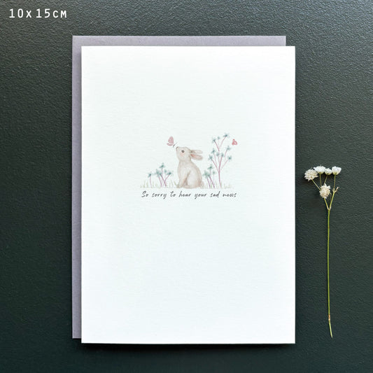 Sorry To Hear Sad News Greetings Card