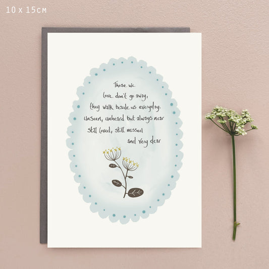 Those We Love Greetings Card