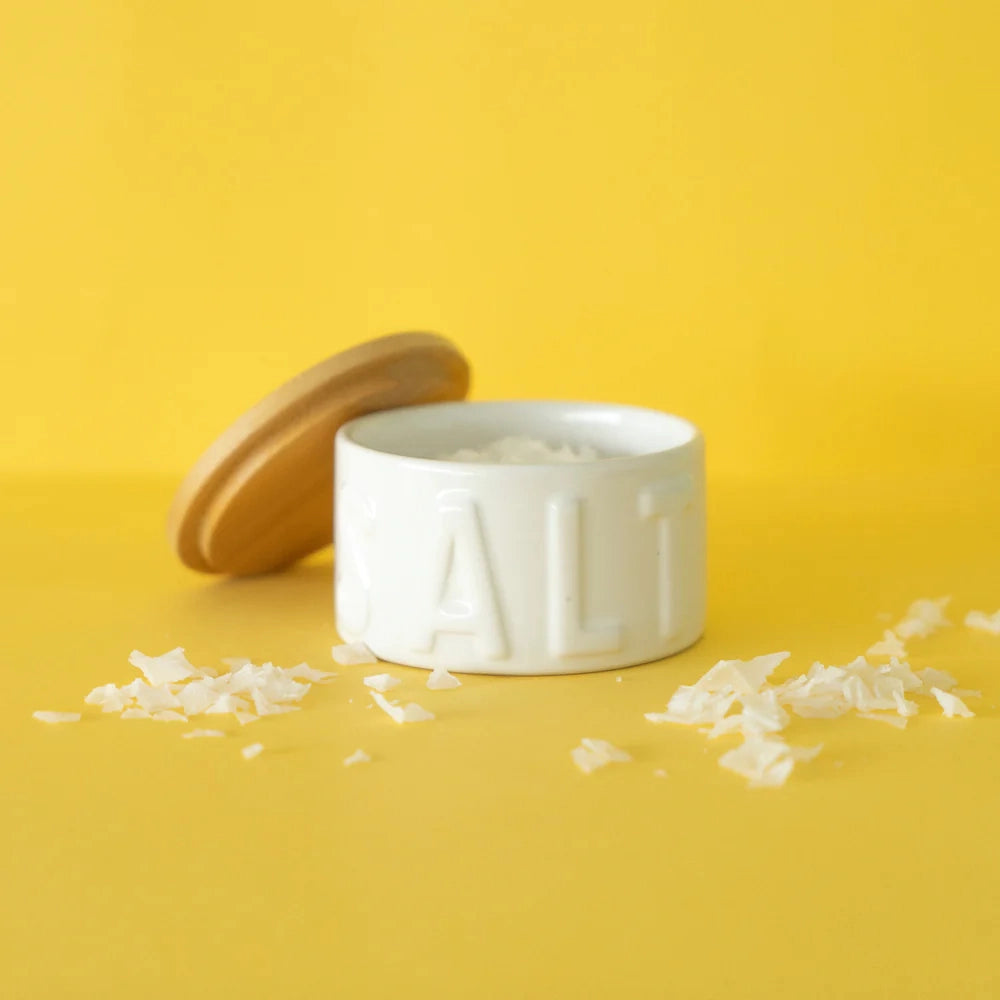Balvi Ceramic Salt Bowl with Lid