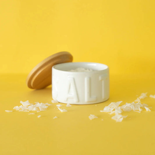 Balvi Ceramic Salt Bowl with Lid