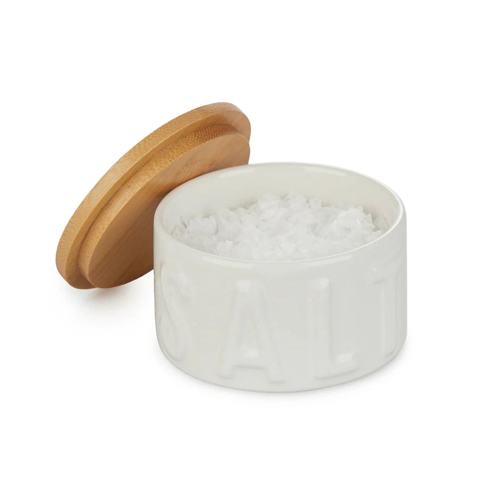 Balvi Ceramic Salt Bowl with Lid