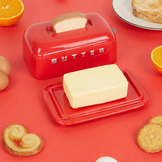 Balvi Toaster Butter Dish Red