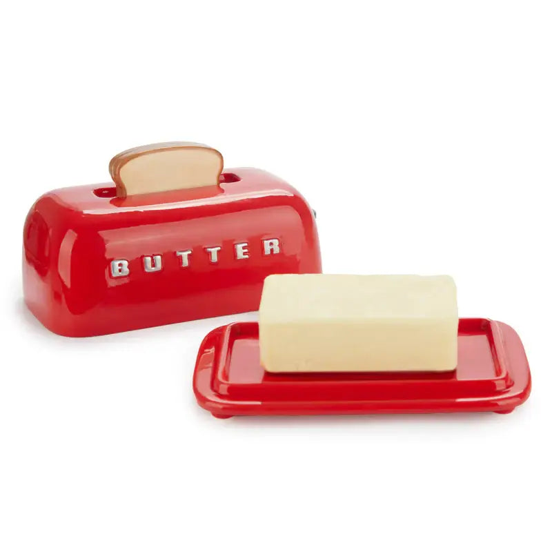 Balvi Toaster Butter Dish Red