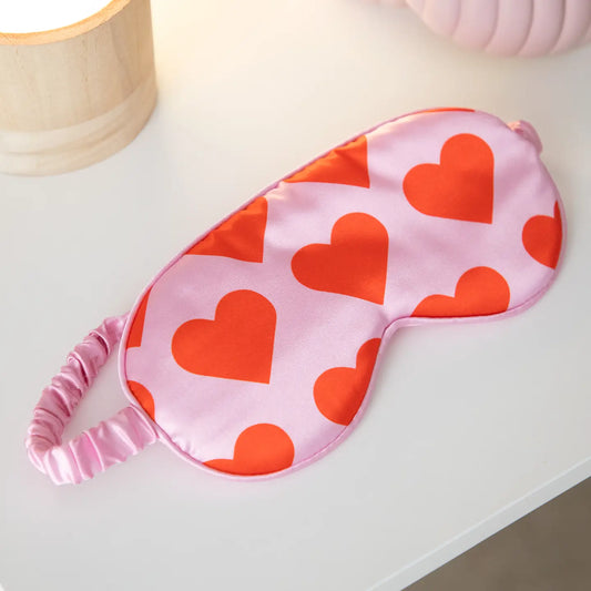 Helio Ferretti Red & Pink Heart Eye Mask