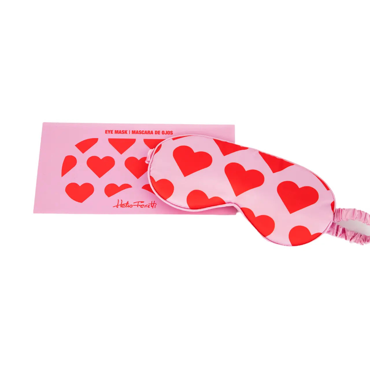 Helio Ferretti Red & Pink Heart Eye Mask