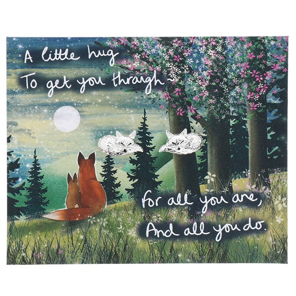Fox Under The Moon Little Hug Fox Earrings