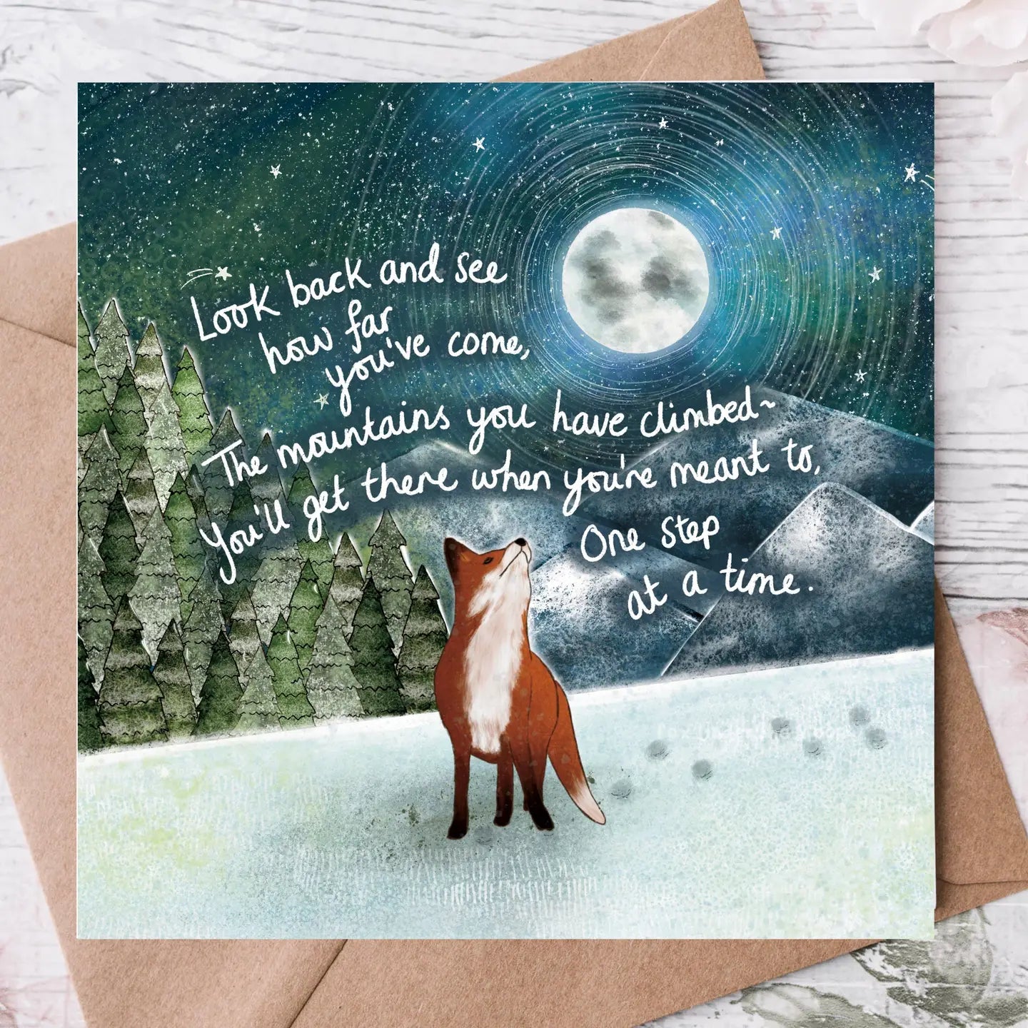 “Mountains” Greetings Card