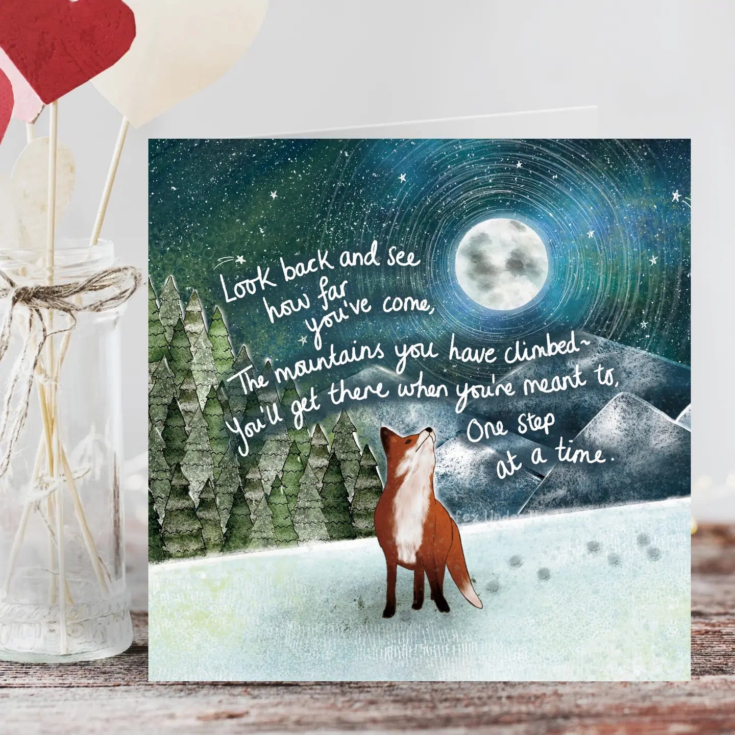 “Mountains” Greetings Card