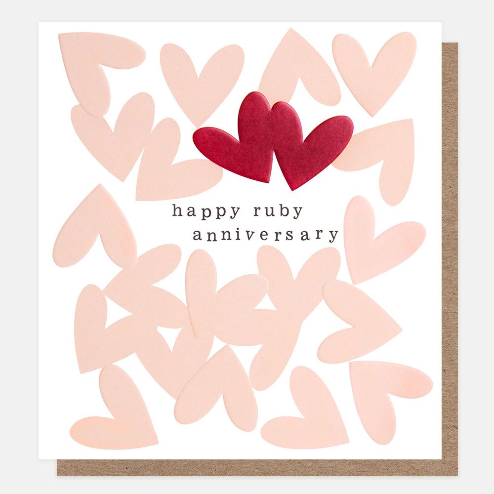 Happy Ruby Anniversary Greetings Card