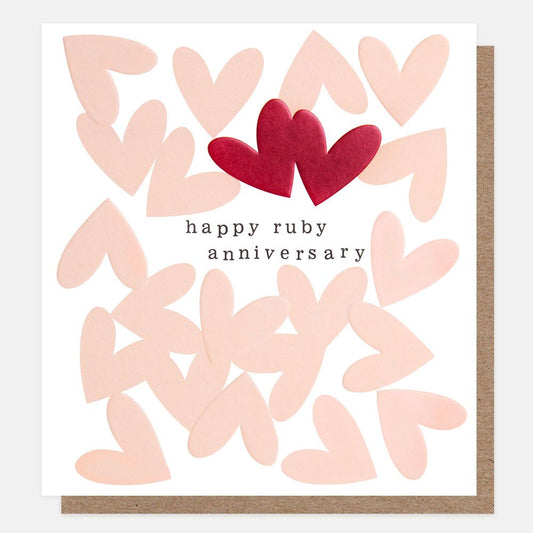 Happy Ruby Anniversary Greetings Card