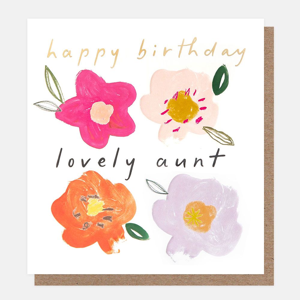 Lovely Aunt Birthday Greetings Card