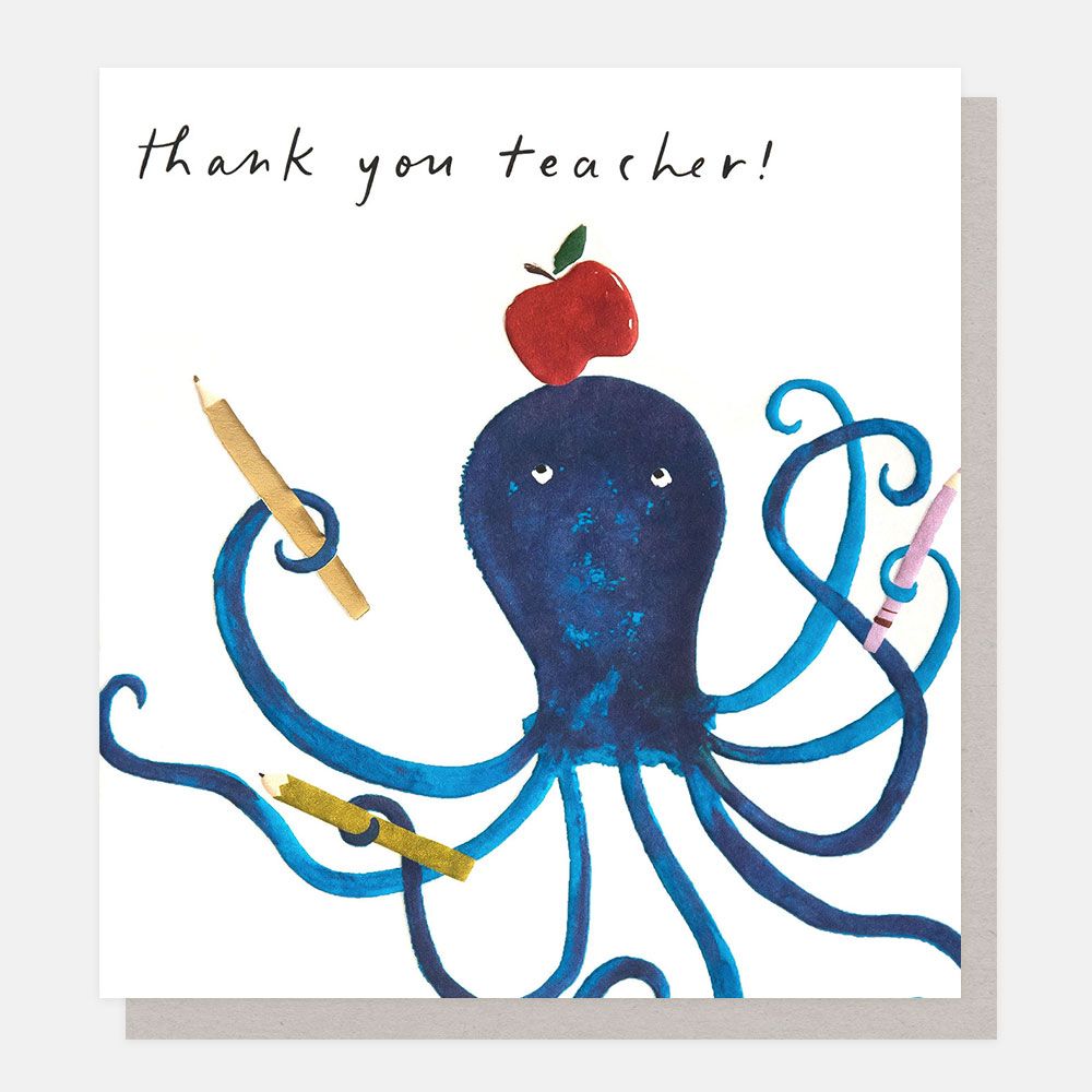 Thank You Teacher Greetings Card