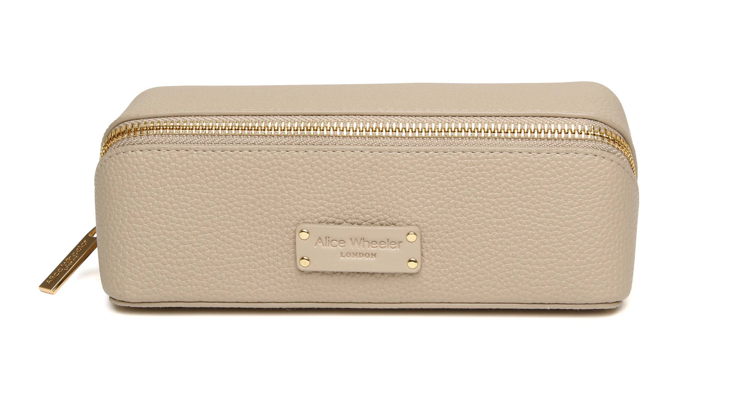 Kensington Small Beauty Train Case Stone
