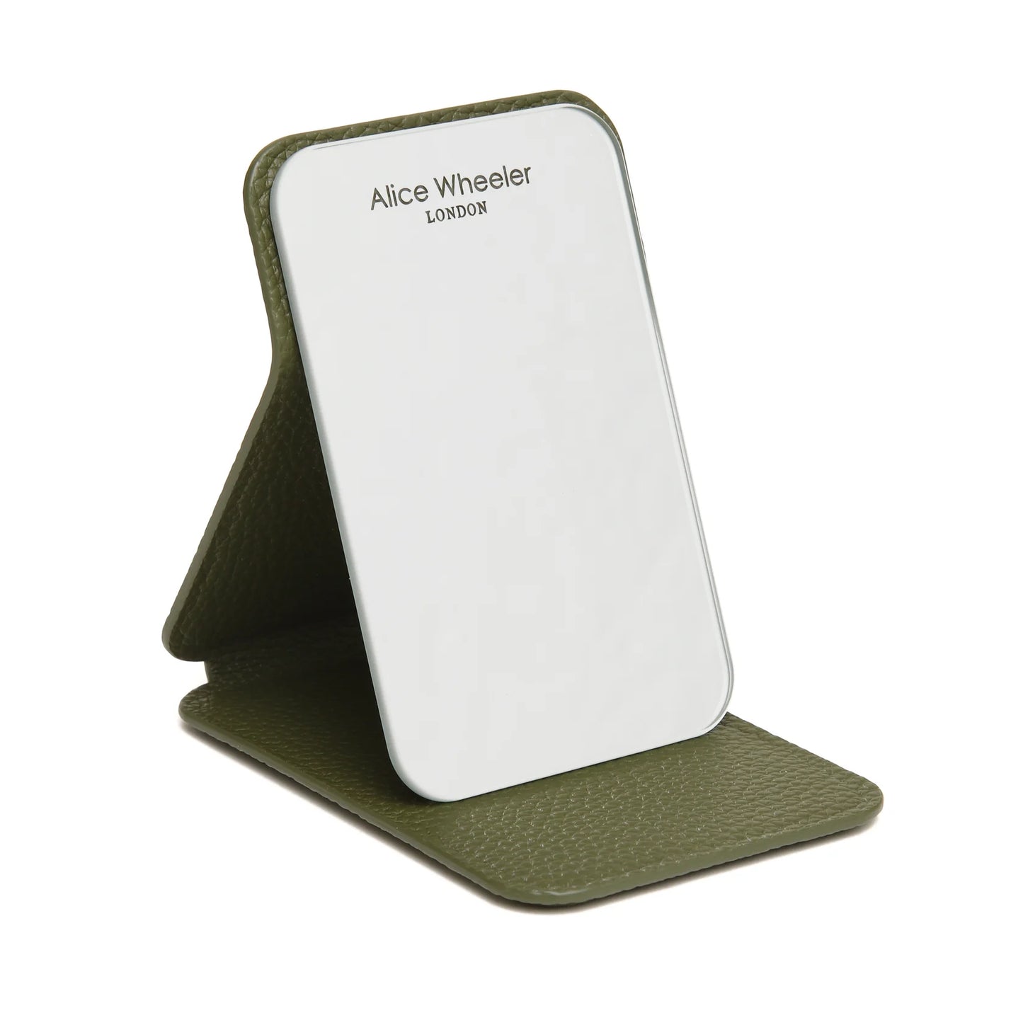 Alice Wheeler Mini Folding Travel Mirror Olive