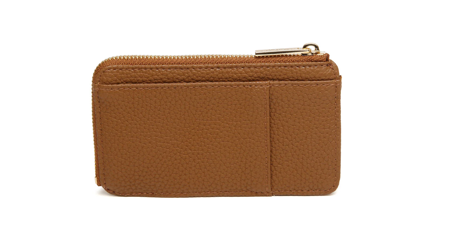 Alice Wheeler Kensington Suede Coin Purse Fudge