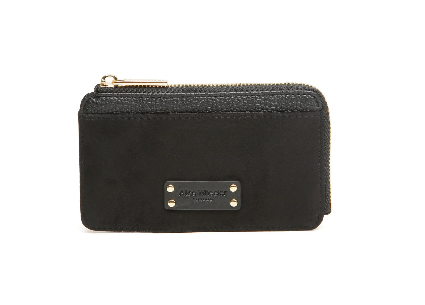 Alice Wheeler Kensington Suede Coin Purse Black