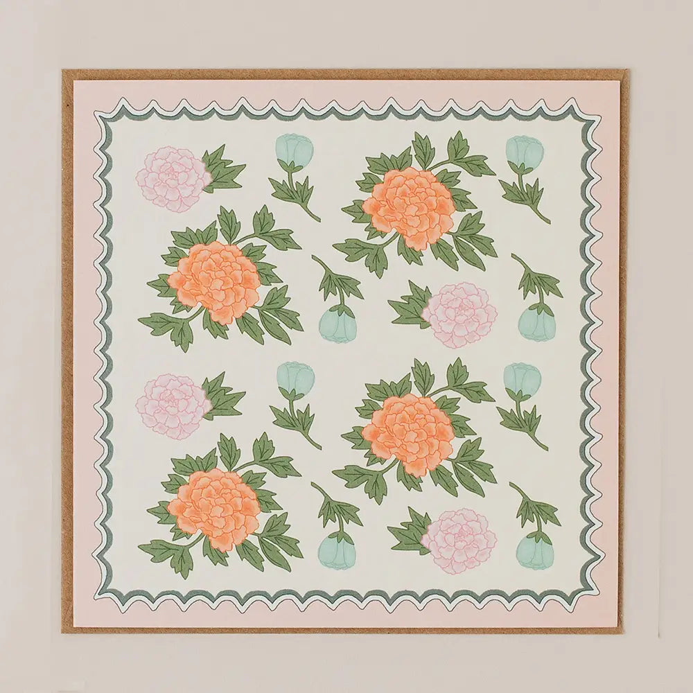 Floral Greetings Card