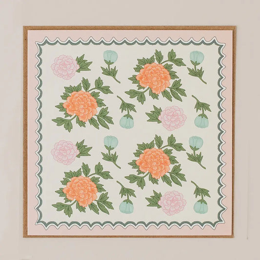 Floral Greetings Card