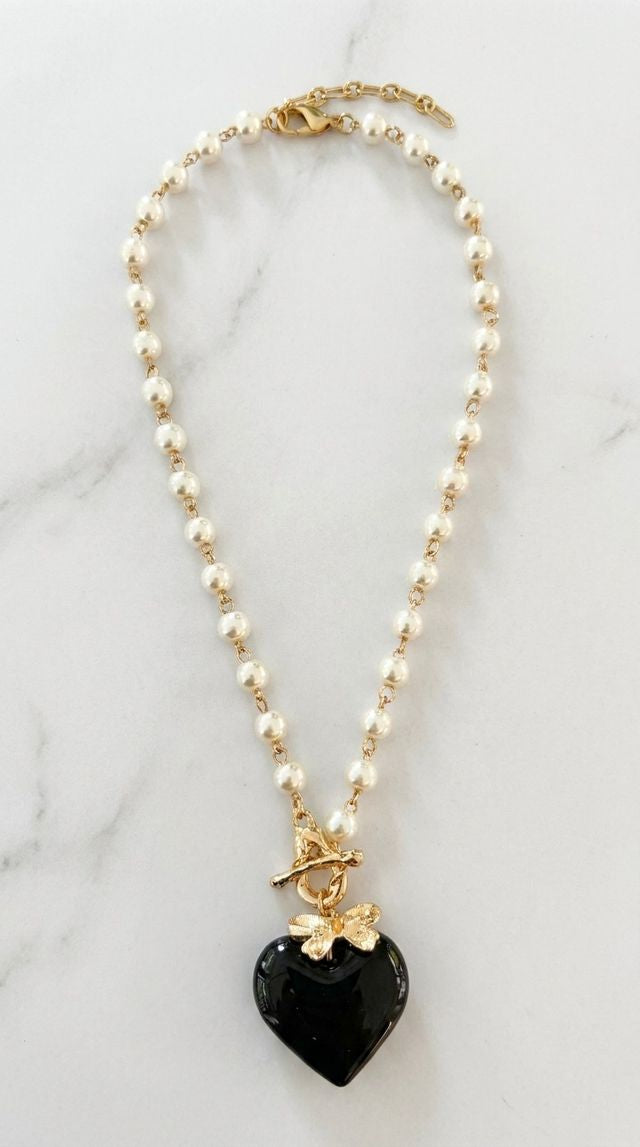 Envy Heart Pendant Necklace Gold