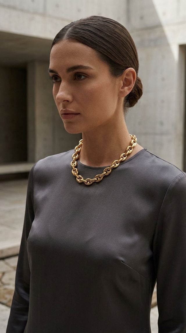 Envy Chunky Chain Necklace Gold