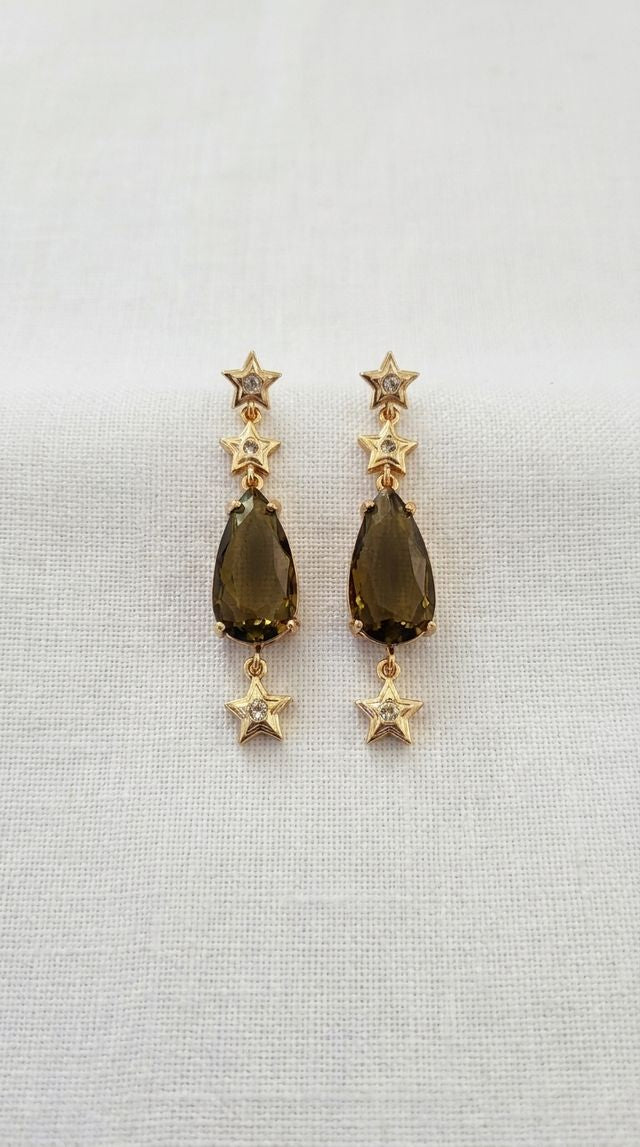 Envy Star Drop Earrings Gold