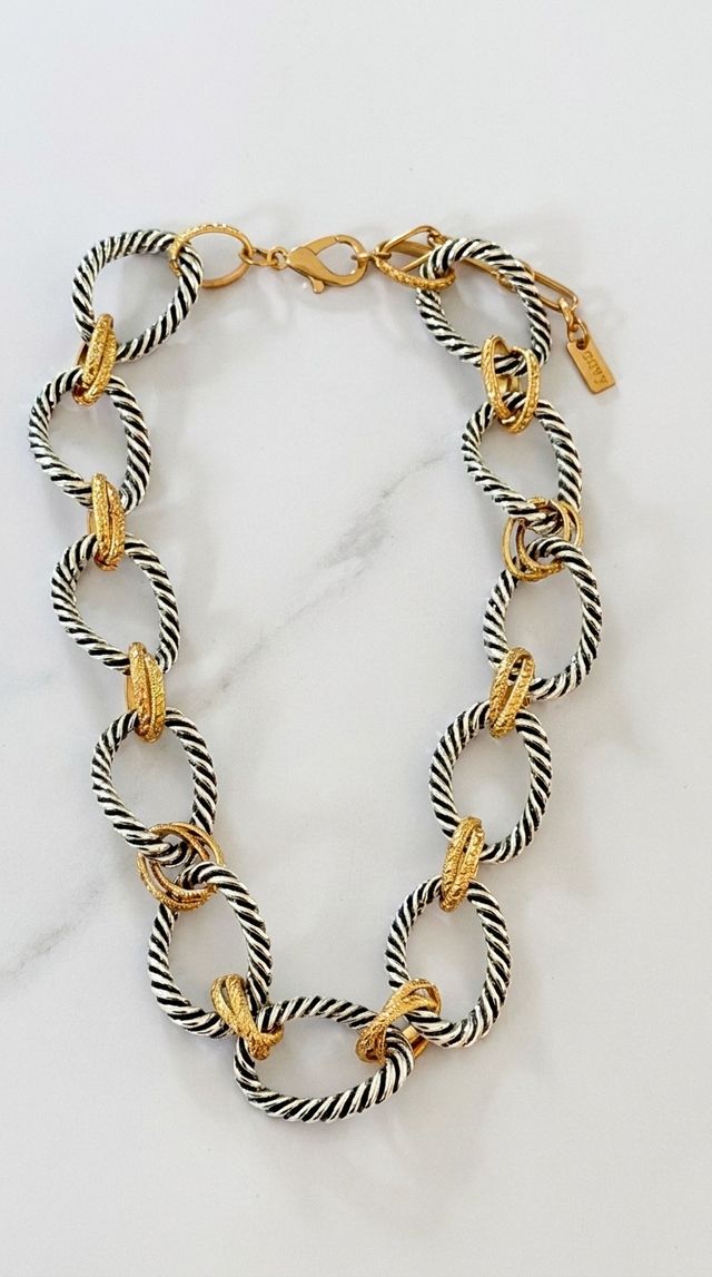 Envy Chain Link Necklace Gold & Silver