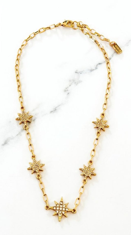 Envy Star Necklace Gold