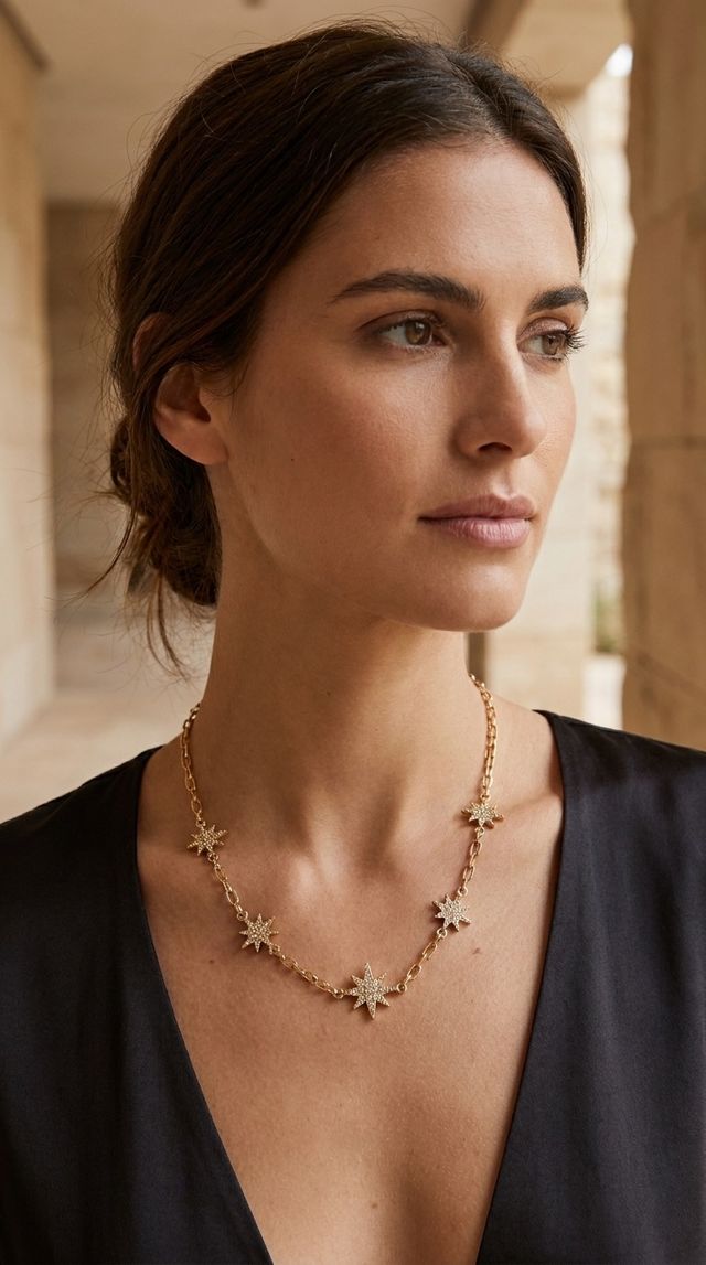 Envy Star Necklace Gold
