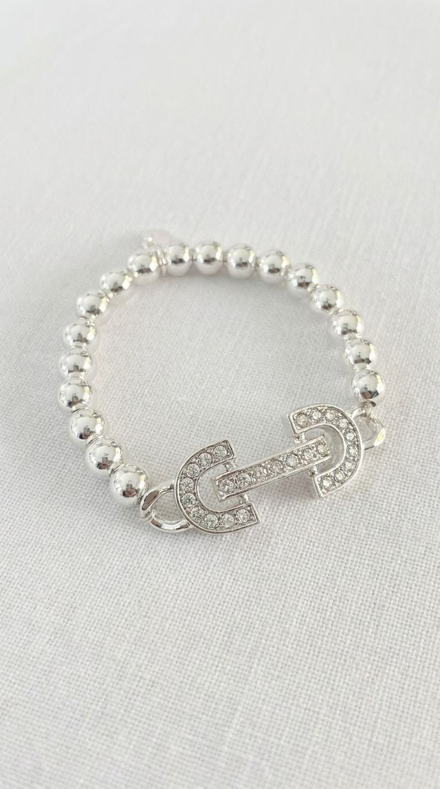 Envy Silver Bead Bracelet