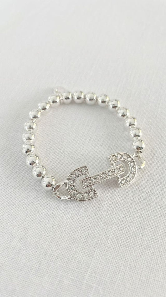 Envy Silver Bead Bracelet