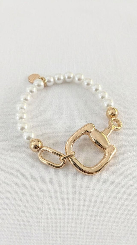 Envy Gold & Pearl Bracelet