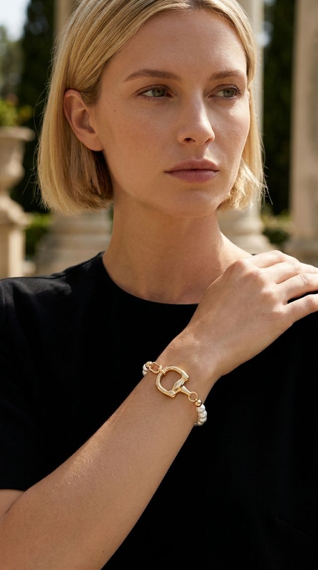 Envy Gold & Pearl Bracelet